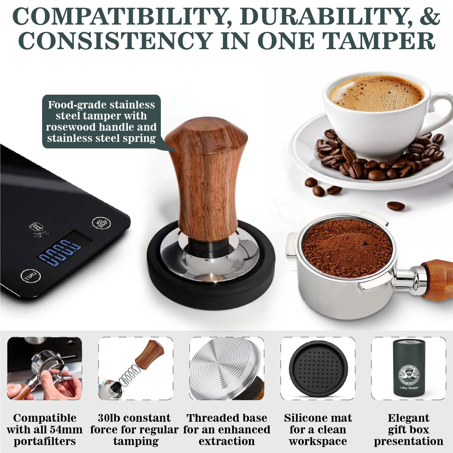 54mm Tamper with Spring