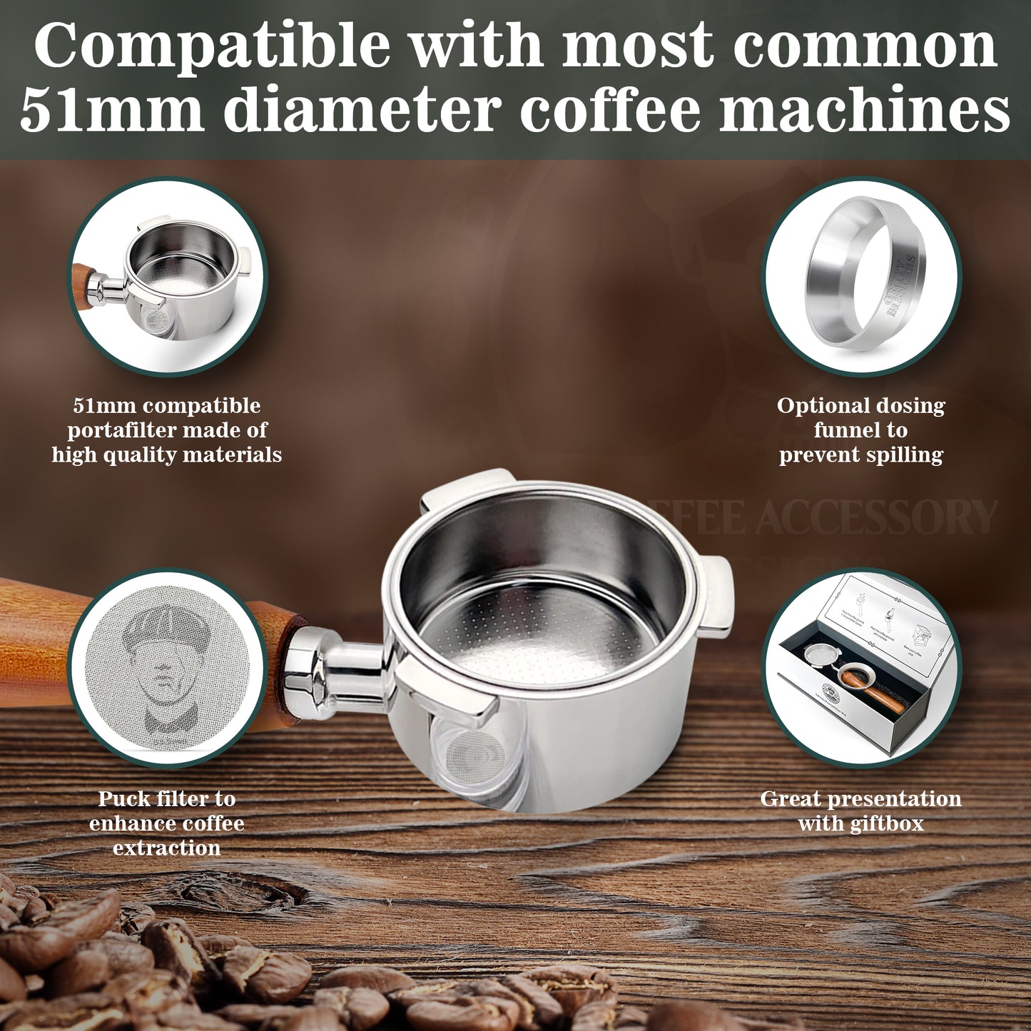 51mm Portafilter with Accessories